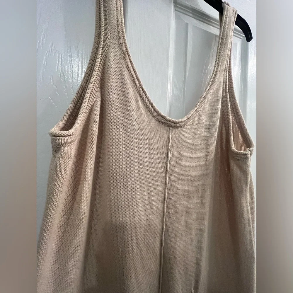 Free People Beach Everson Sweater Jumpsuit Women's Cream Knit Onesie